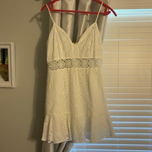 Fashion nova white lacy dress